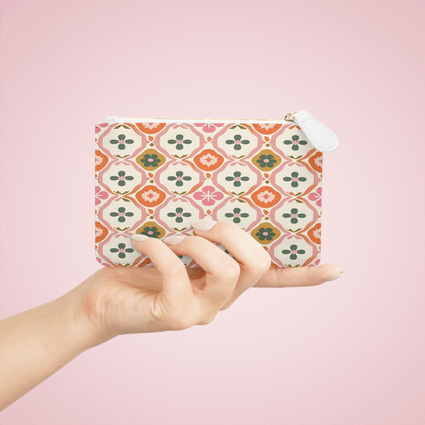 Charming Bold Floral Mini Clutch Bag