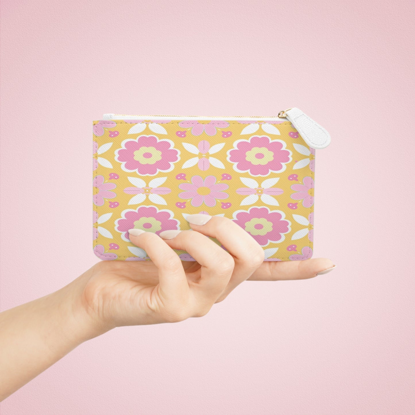 Whimsical Floral Mini Clutch Bag