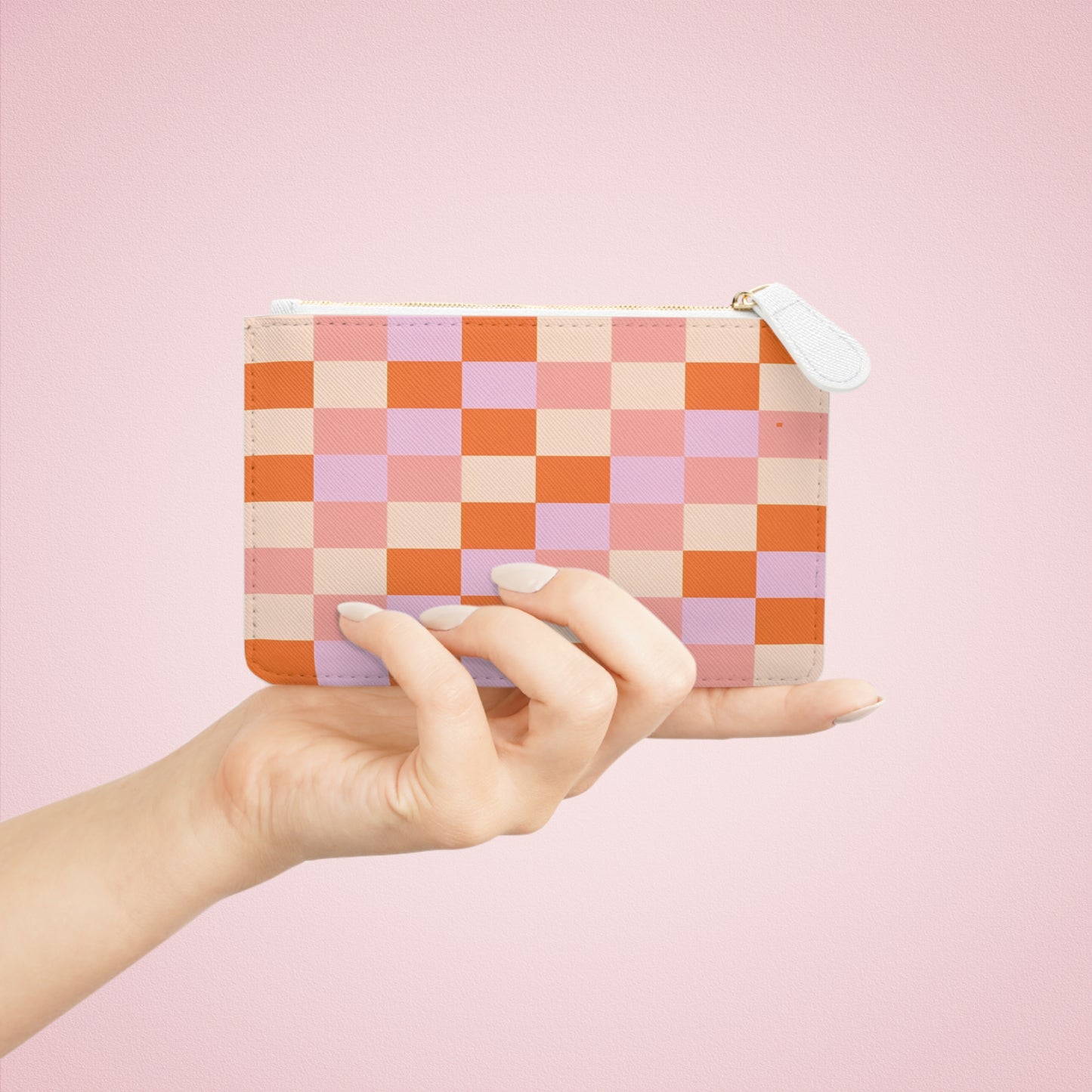 Chic & Colorful Checkered Mini Clutch Bag