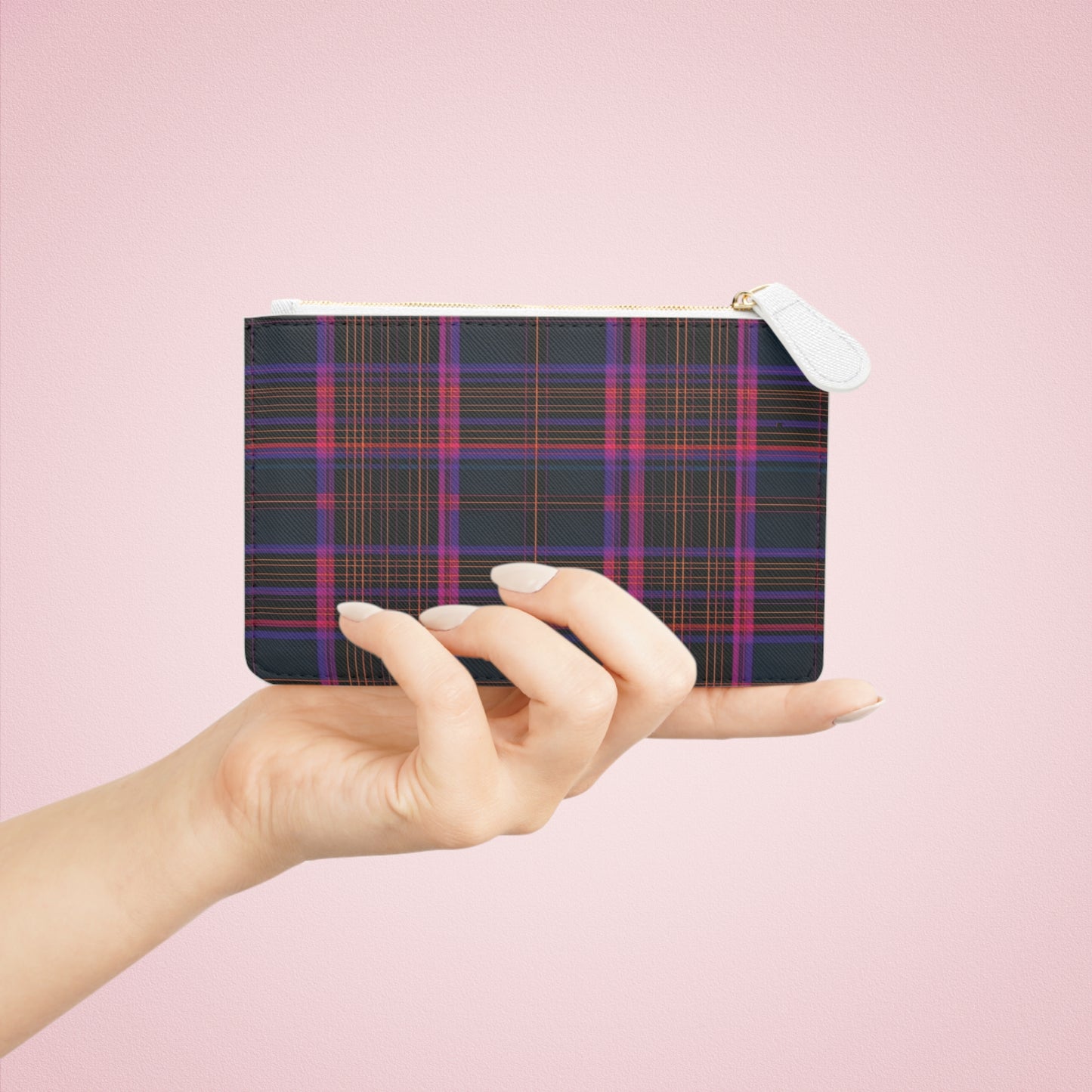 Chic Plaid Mini Clutch Bag
