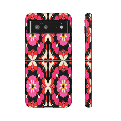 Pink Floral Mosaic Phone Case