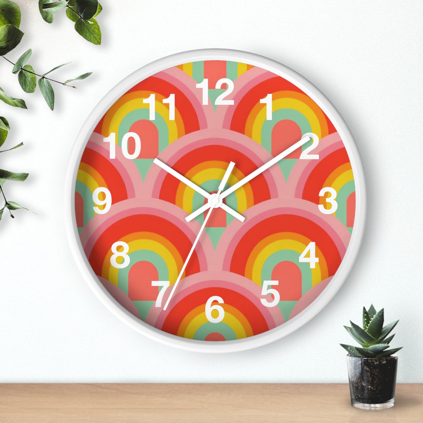 Rainbow Wall Clock