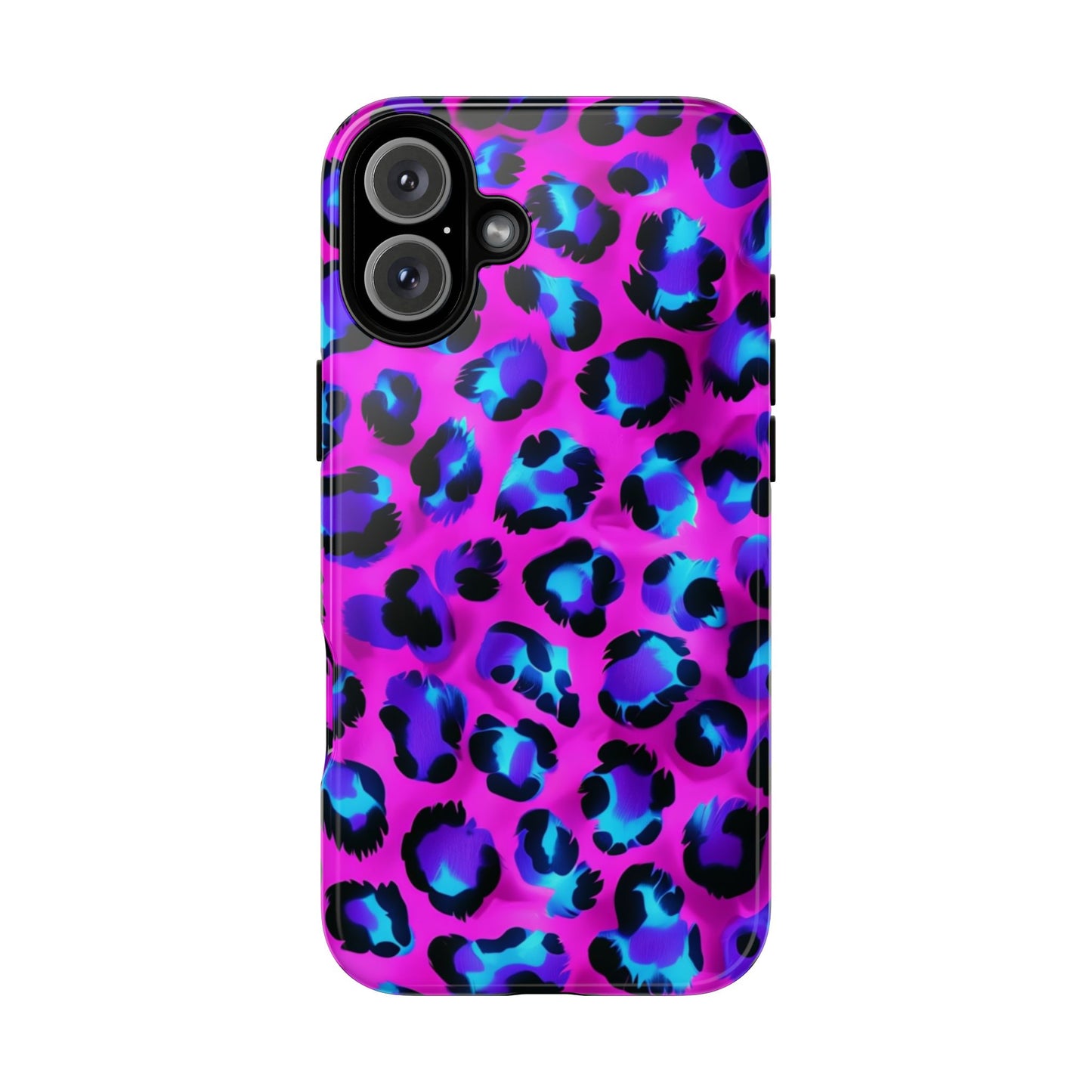 Charming Pink Blue Leopard Phone Case