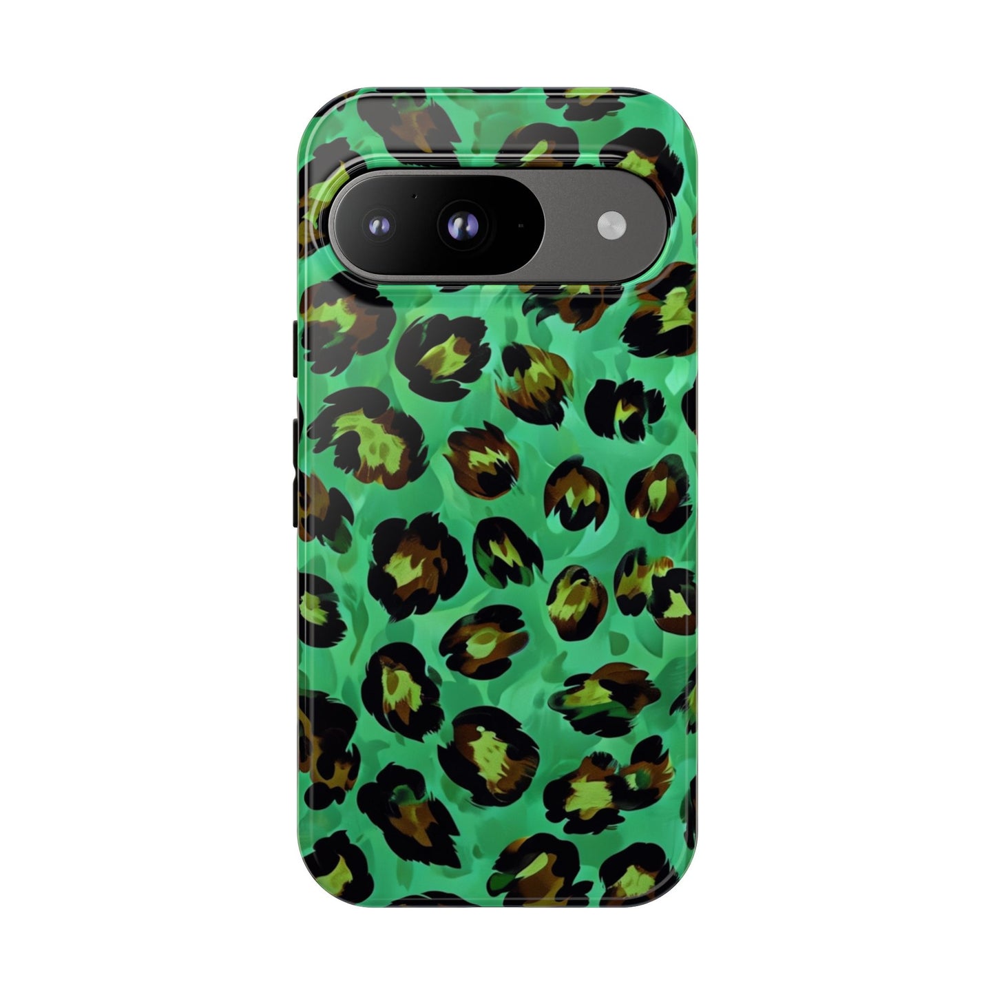 Vibrant Green Leopard Print Phone Case