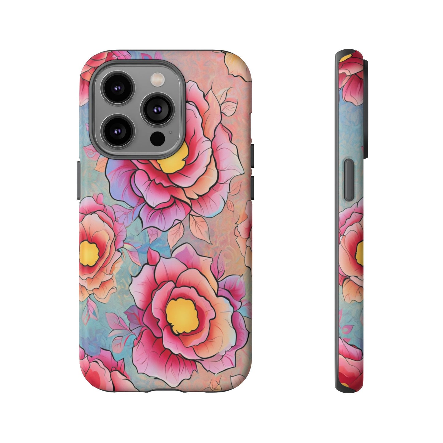 Pastel Floral Matte Phone Case