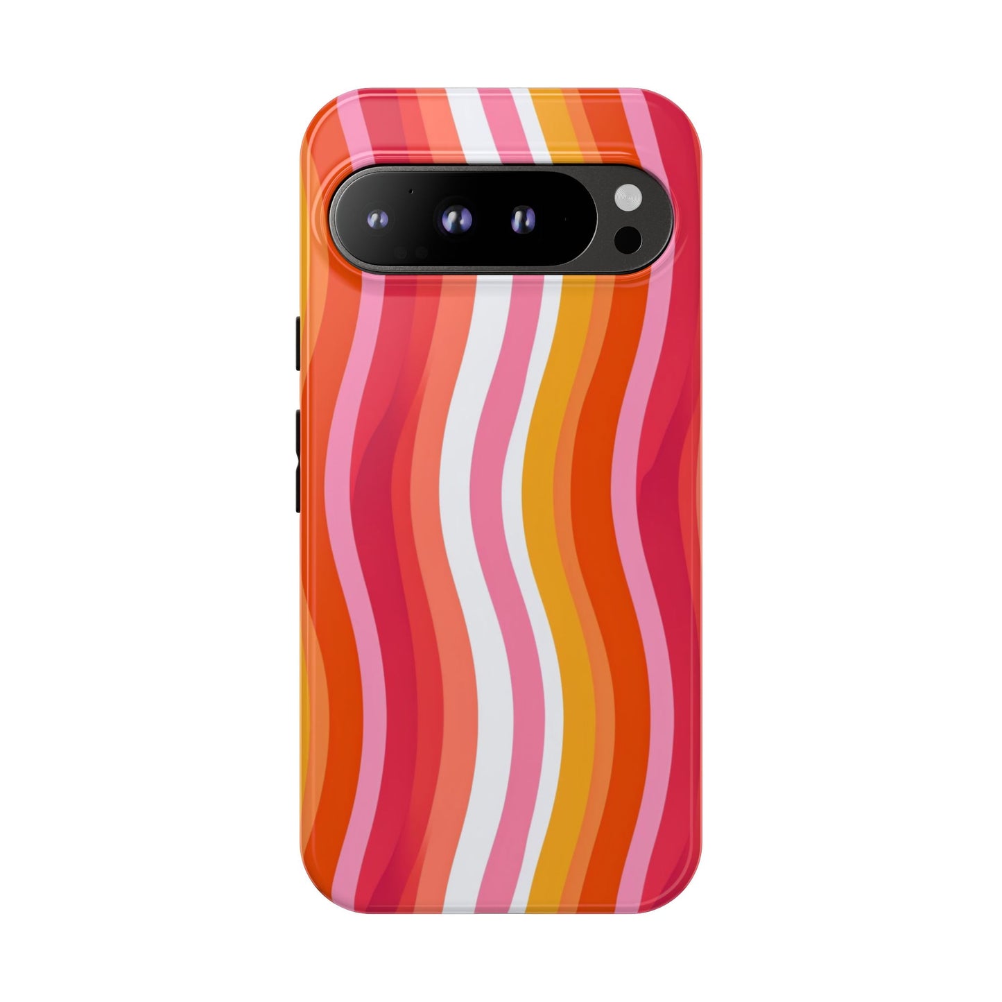 Pink Sunset Wavy Phone Case