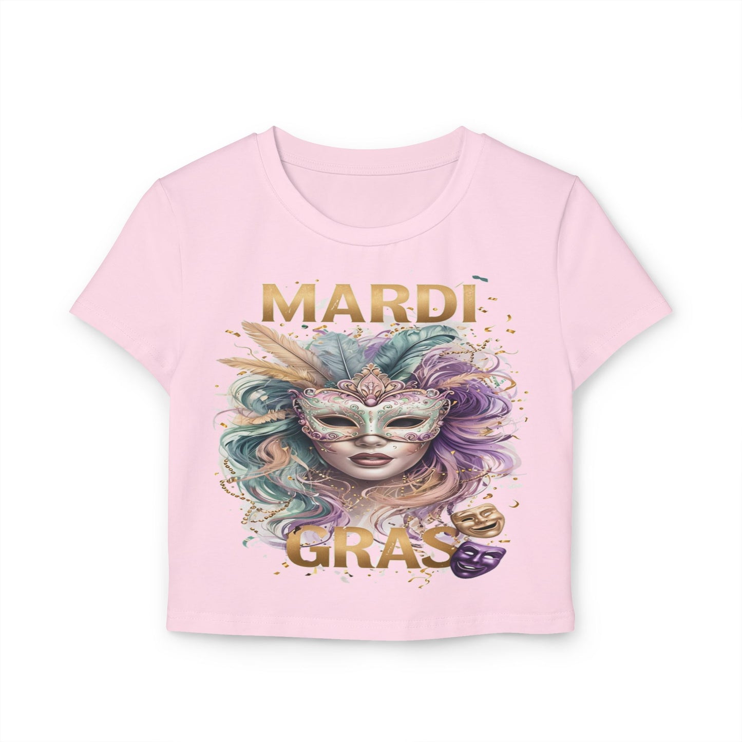 Pastel Mardi Gras Crop Top