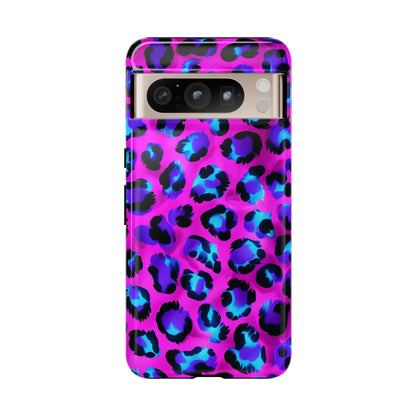 Charming Pink Blue Leopard Phone Case