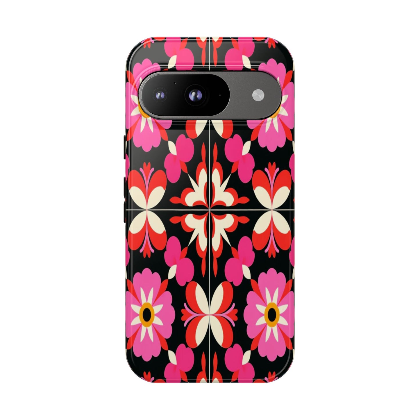 Pink Floral Mosaic Phone Case