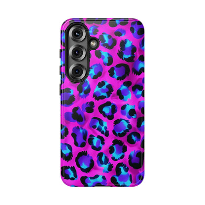 Charming Pink Blue Leopard Phone Case