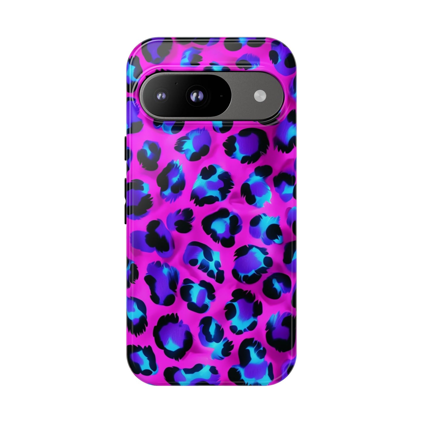 Charming Pink Blue Leopard Phone Case