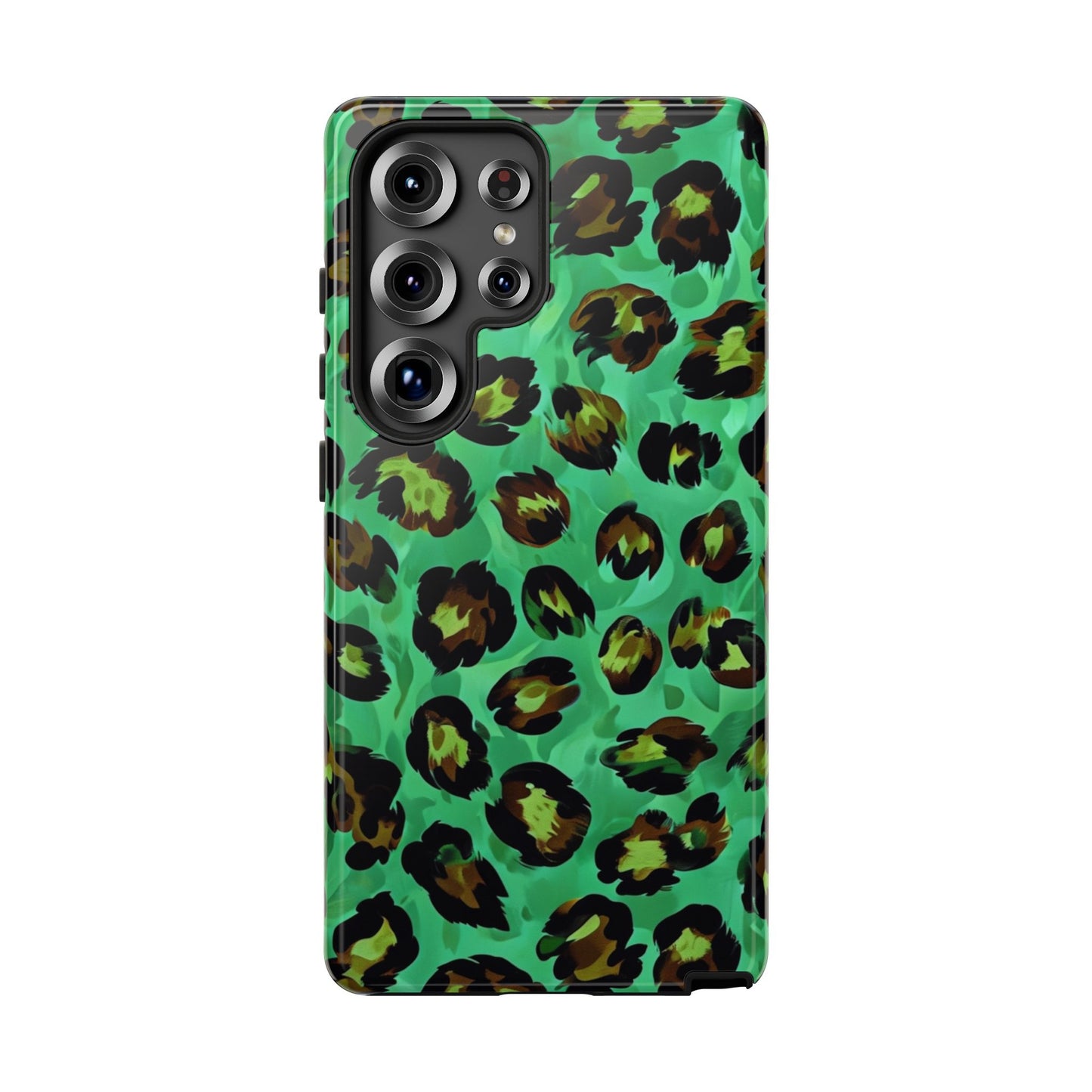 Vibrant Green Leopard Print Phone Case