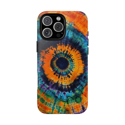 Bursting Orange Tie-Dye Phone Case