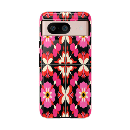 Pink Floral Mosaic Phone Case