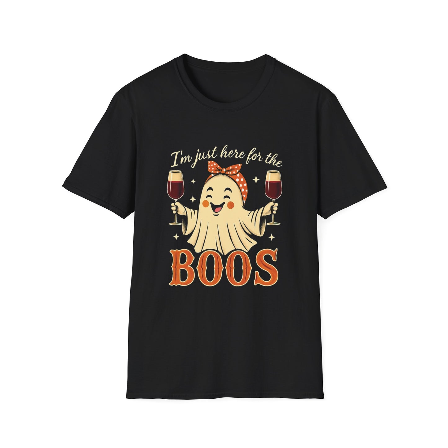 Cute Ghost Here for the Boos Halloween Tee