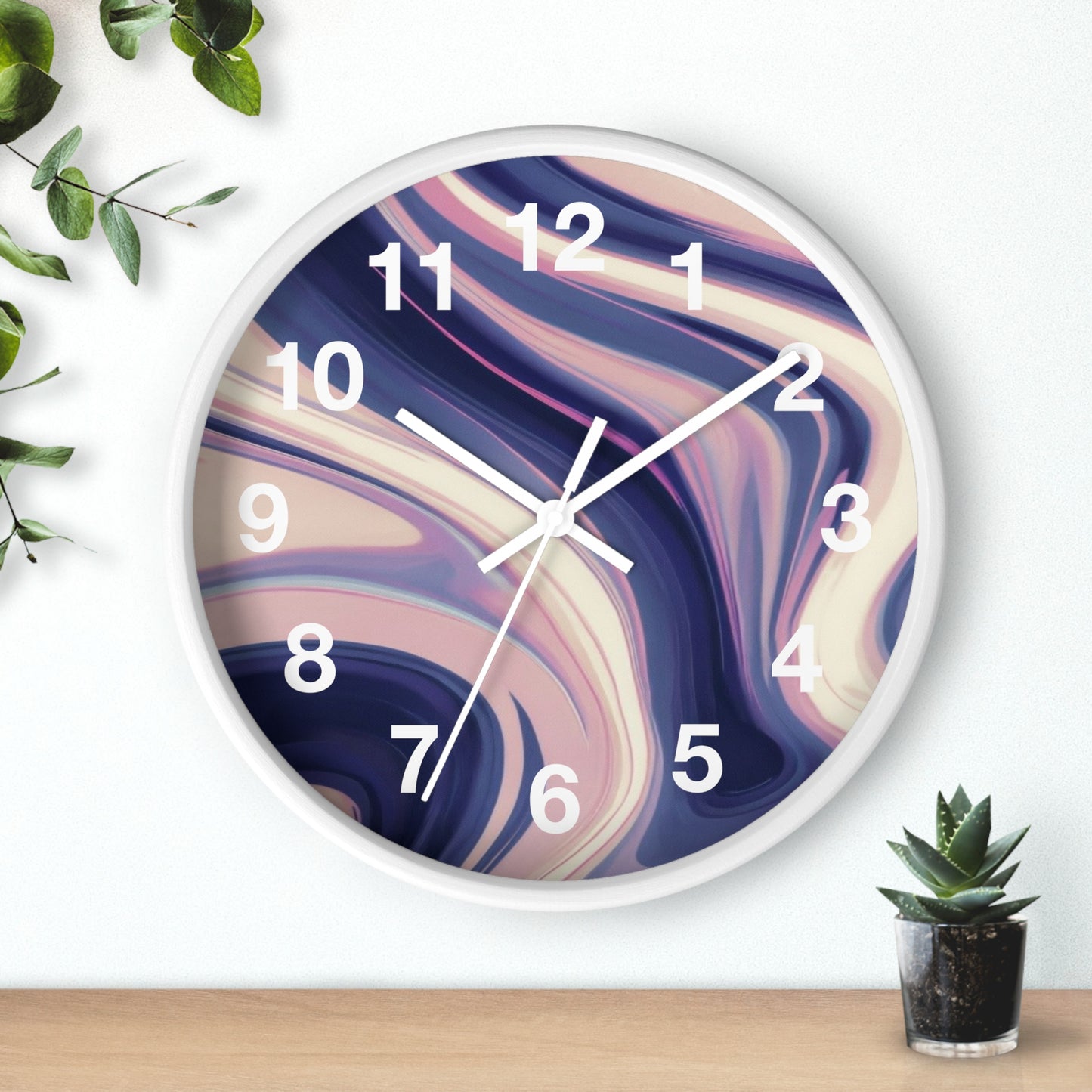 Purple Haze Modern Wall Clock
