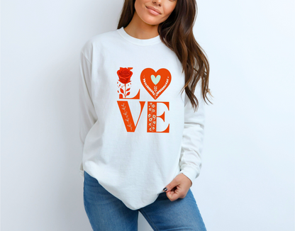 Floral Love Long Sleeve Tee