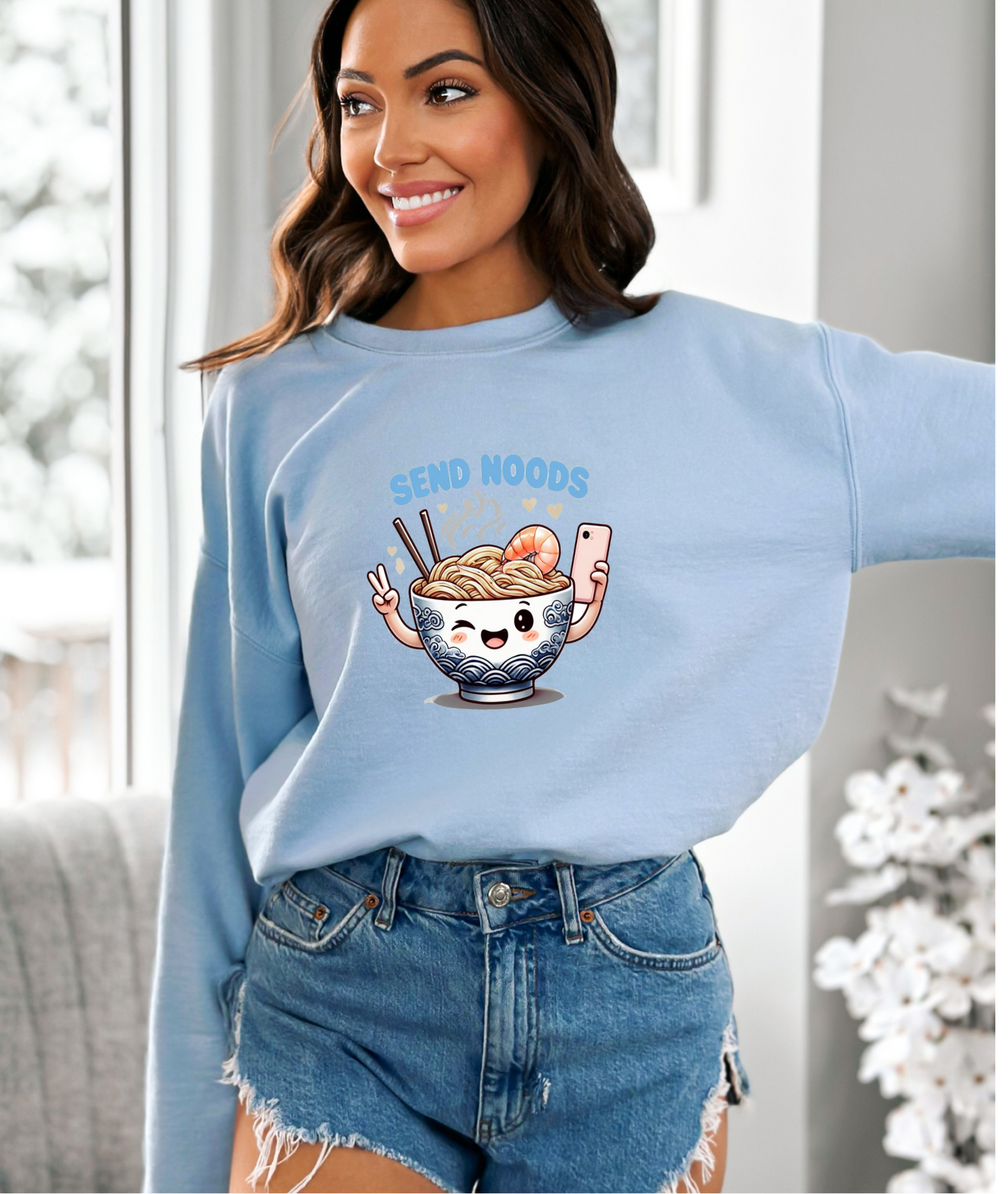 Funny Ramen Lover Crewneck Sweatshirt