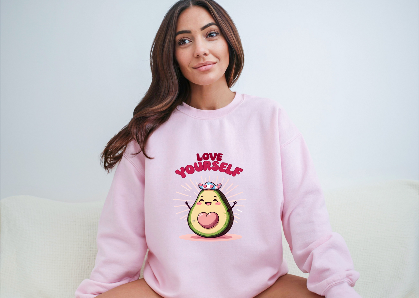 Self-Loving Avocado Crewneck Sweatshirt