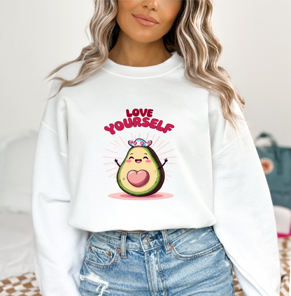 Self-Loving Avocado Crewneck Sweatshirt