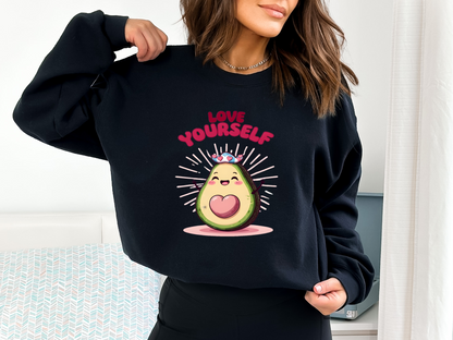 Self-Loving Avocado Crewneck Sweatshirt