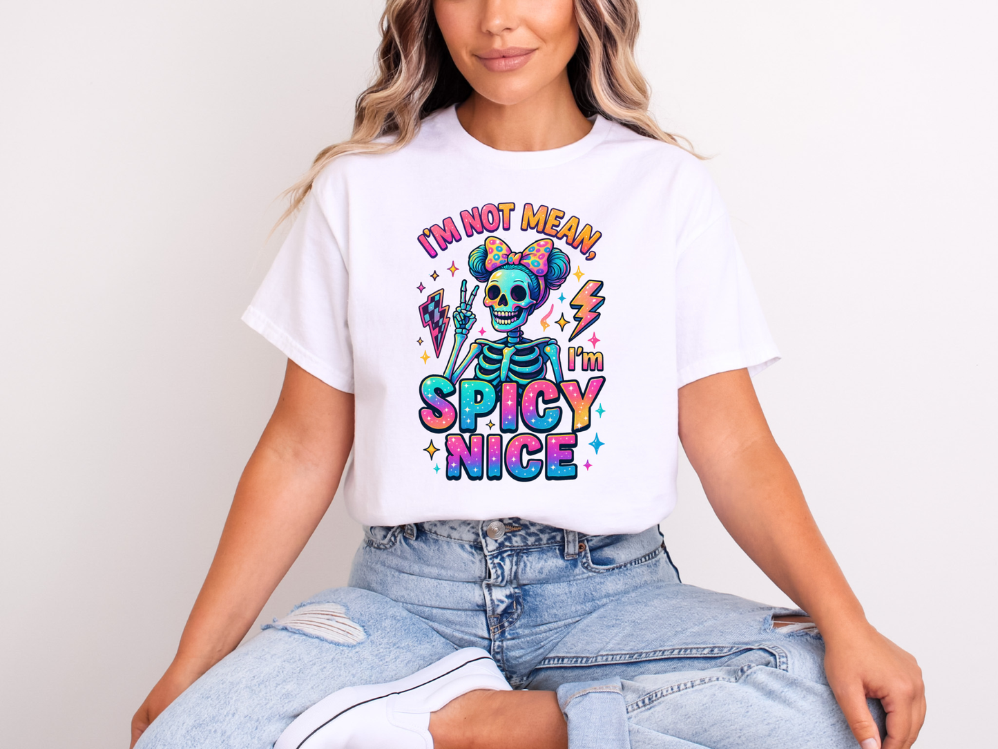 Spicy Nice Skeleton Tee