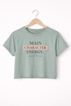 Main Character Energy Crop Top — Women’s Festival Tee