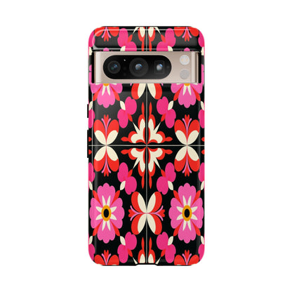 Pink Floral Mosaic Phone Case