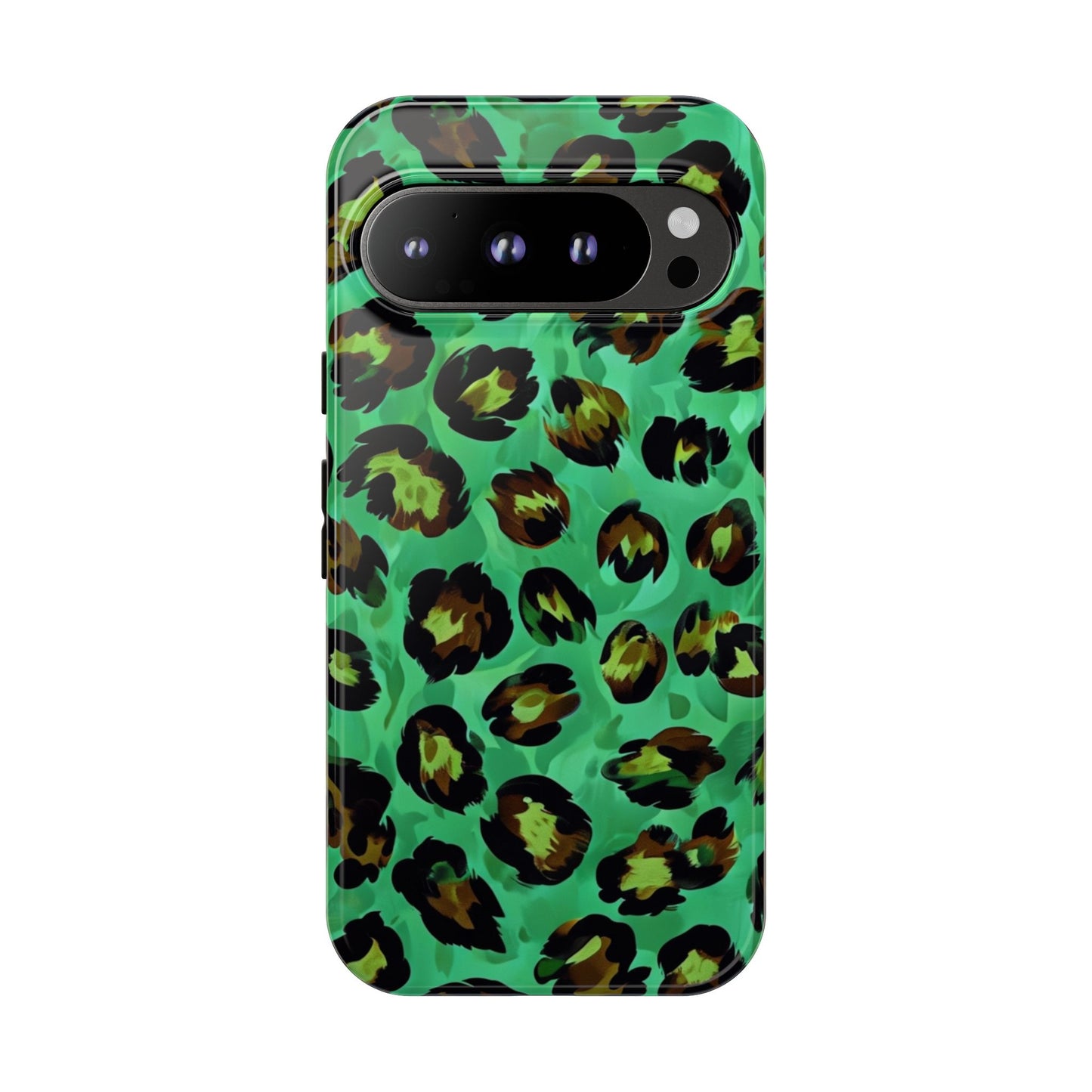 Vibrant Green Leopard Print Phone Case