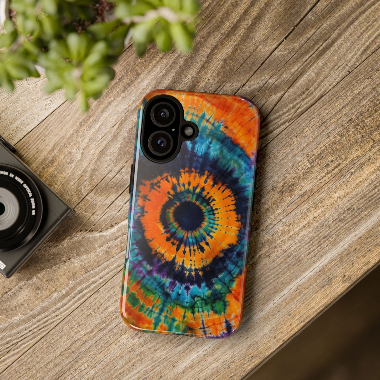 Bursting Orange Tie-Dye Phone Case