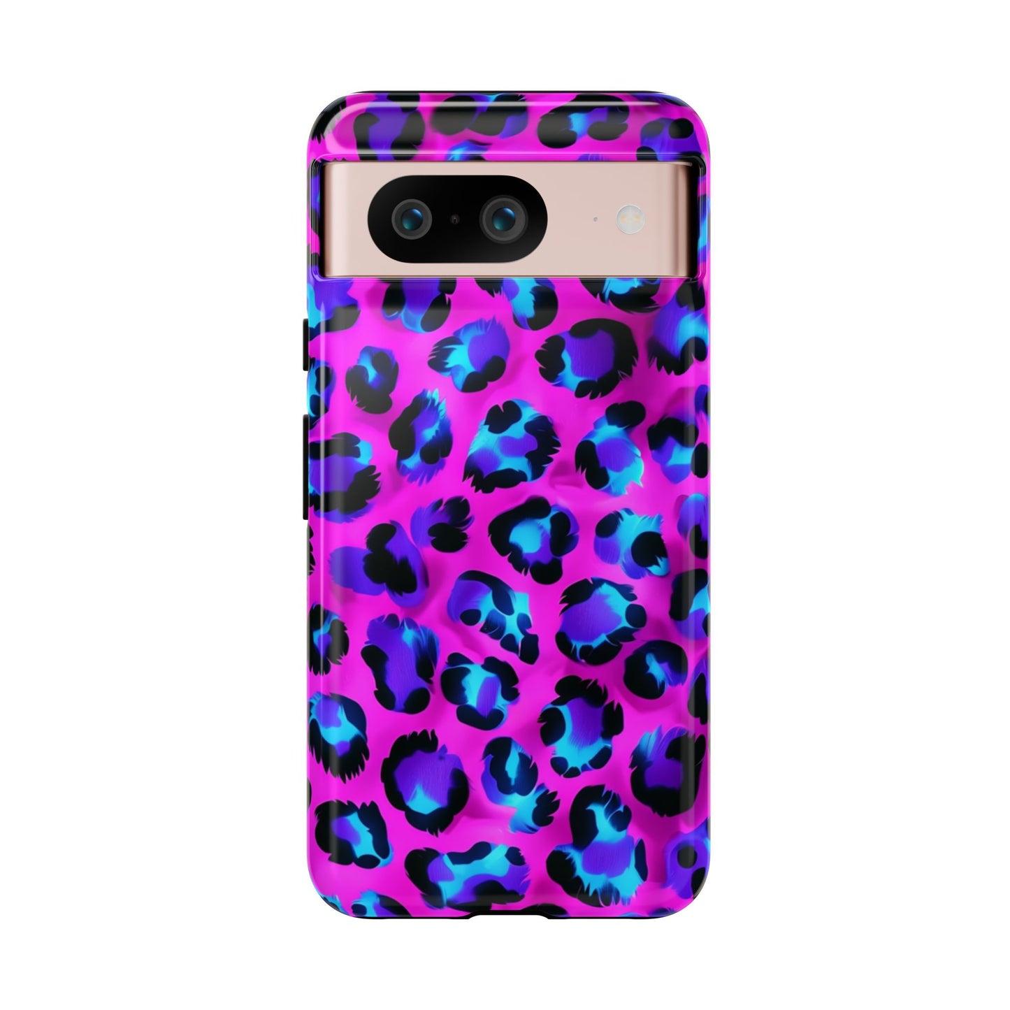 Charming Pink Blue Leopard Phone Case