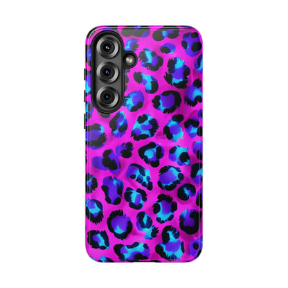 Charming Pink Blue Leopard Phone Case