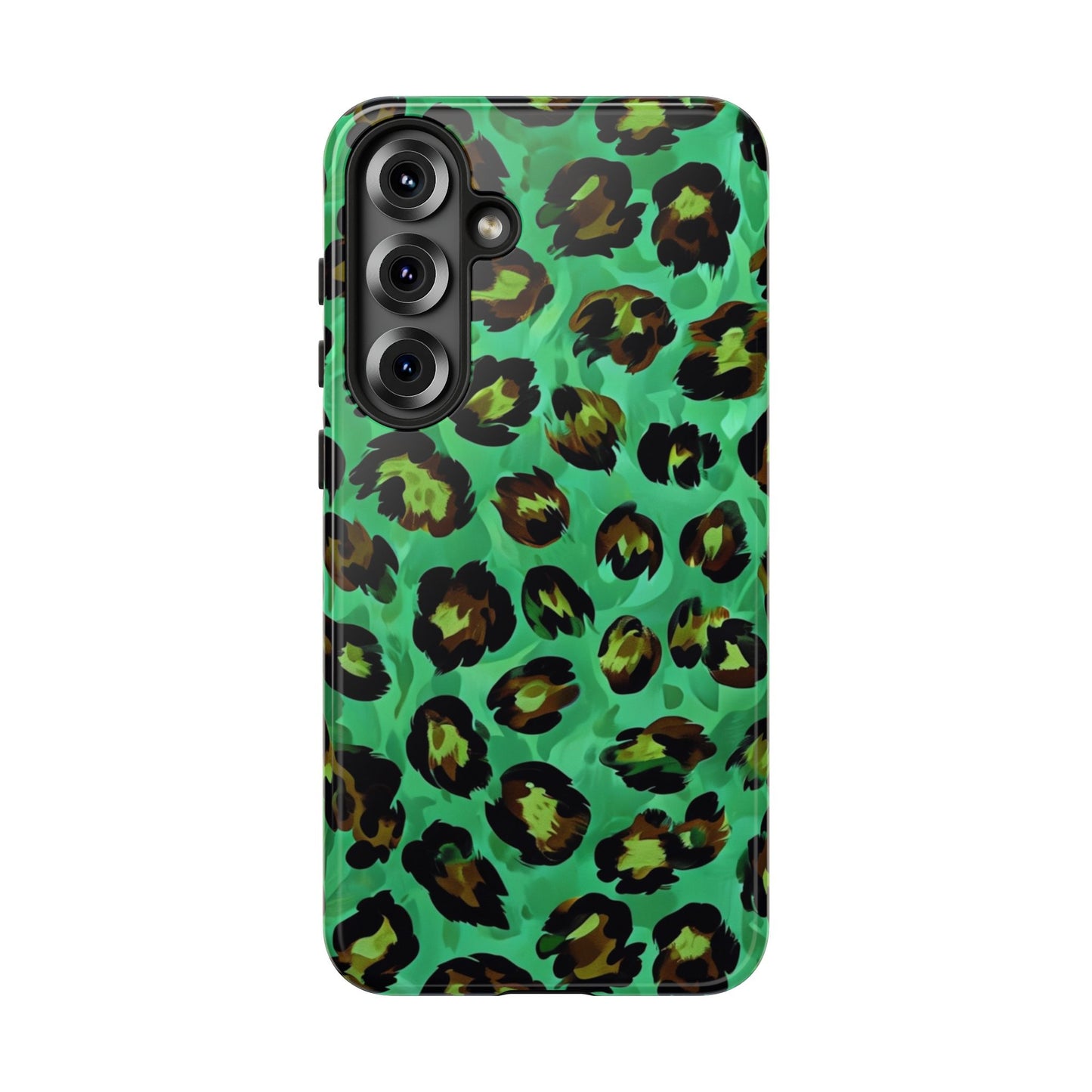 Vibrant Green Leopard Print Phone Case