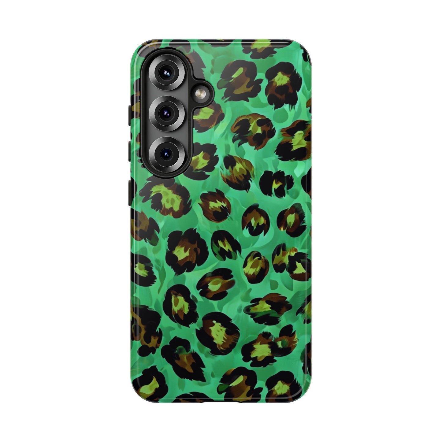 Vibrant Green Leopard Print Phone Case