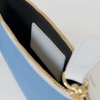 Iridescent Faux Leather Mini Clutch Bag