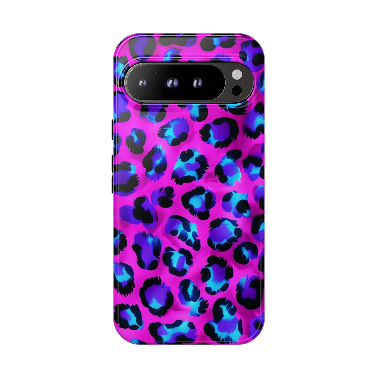 Charming Pink Blue Leopard Phone Case