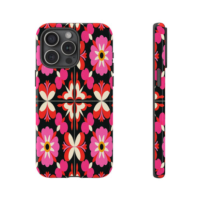 Pink Floral Mosaic Phone Case