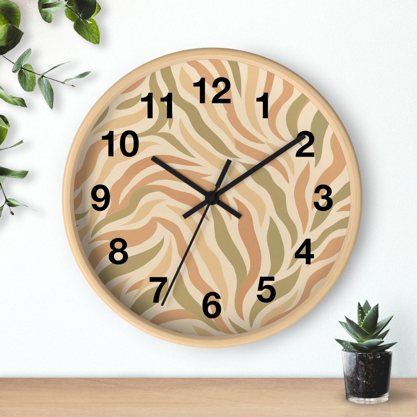 Bohemian Swirl Clock