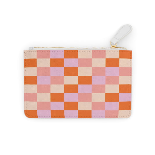 Chic & Colorful Checkered Mini Clutch Bag