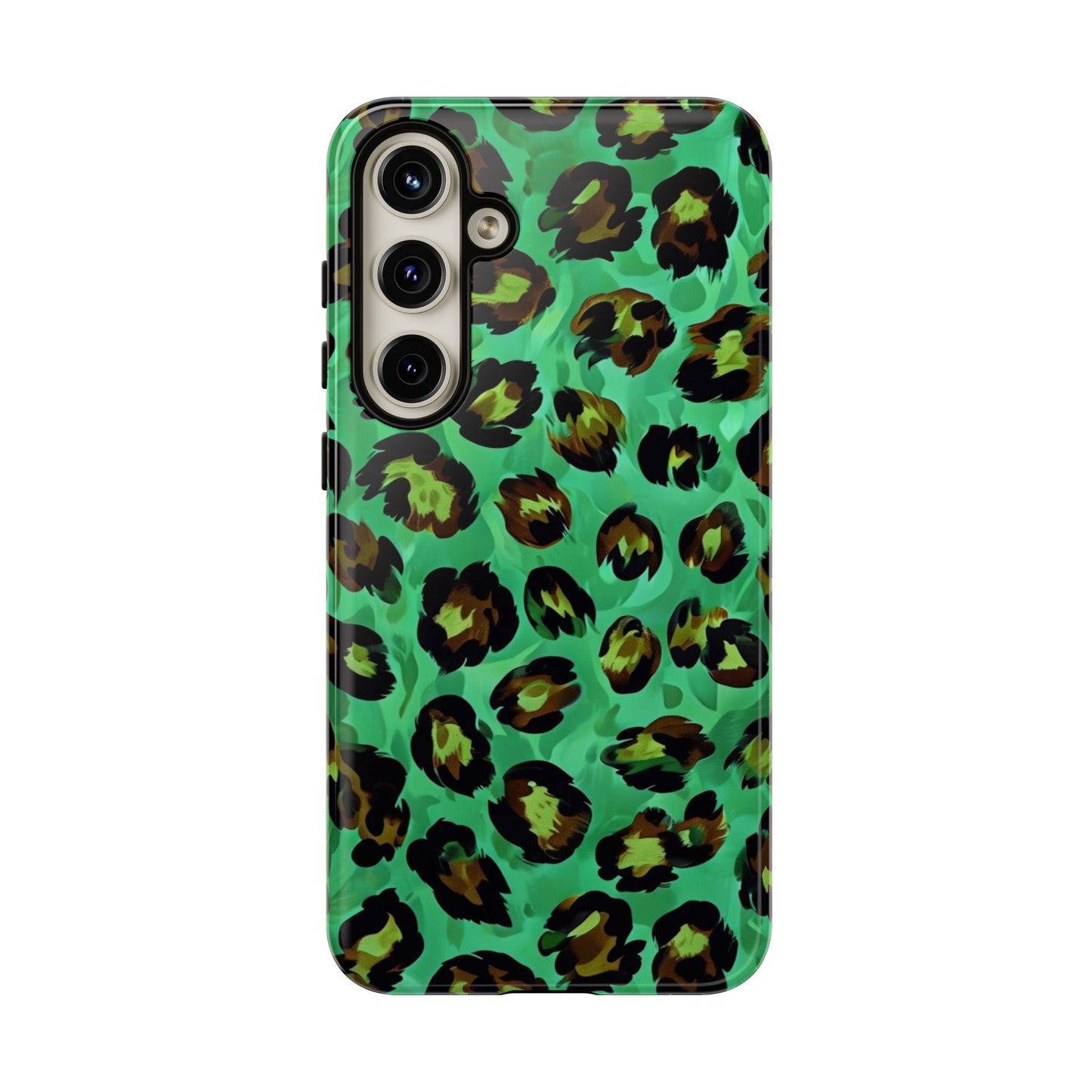 Vibrant Green Leopard Print Phone Case